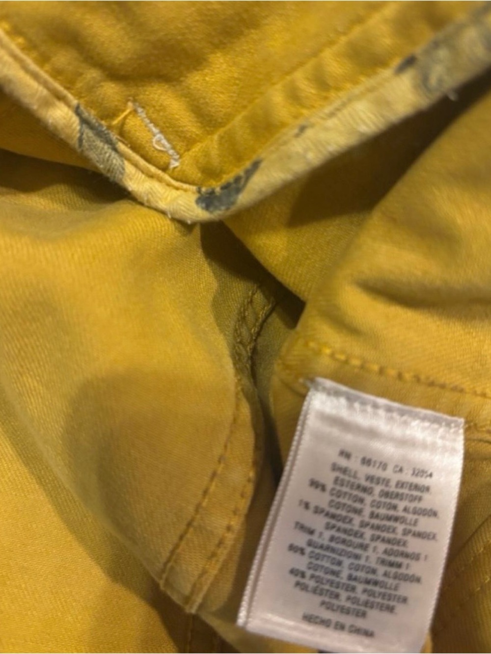 Medium Pilcro and the Letterpress mustard cropped denim trucker jacket- yellow - Picture 3 of 4